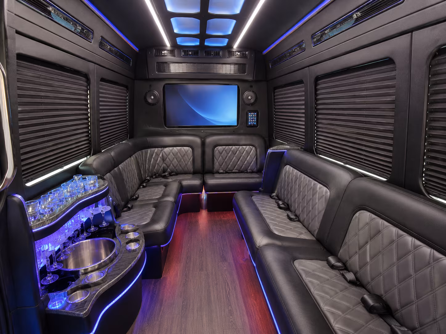 glendale party bus interior